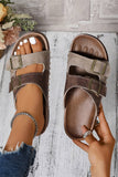 Western Suede Rivet Sandal