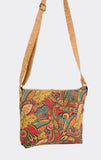 Crossbody Cork Tote Bag With Back Zipper Pocket