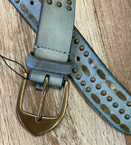 Myra Champion Leather Blue Women's Belt