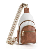 Wholesalesir - Retro Multi Layered Shoulder Bag: Brown / One Size