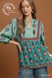Mixed Floral Blouse