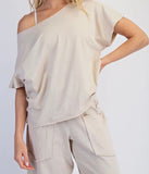 Cotton Sand Short Sleeve Tee