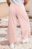 Floral Patch Mineral Washed Terry Knit Cropped Pants
