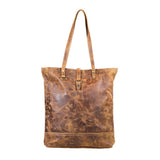 Fleece Leather Tote Bag