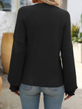 Black Loose Sweater Top