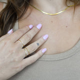 Nikki Smith Designs - Crystal Cross Ring-Waterproof