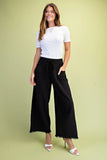 Black Wide Leg Pants With Pockets