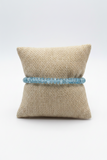 Sparkly Icy Blue Beaded Bracelet