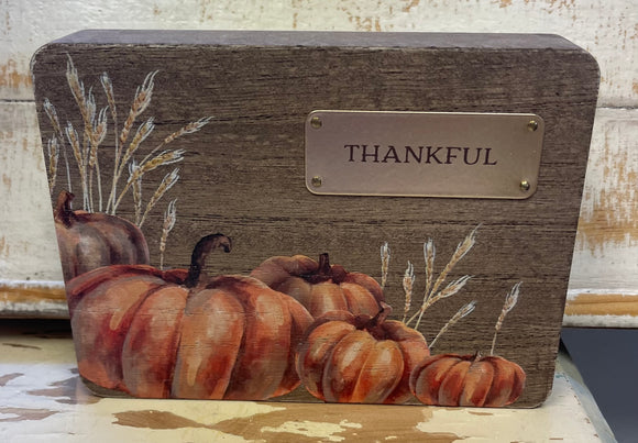 Shelf Sitter Thankful & Grateful
