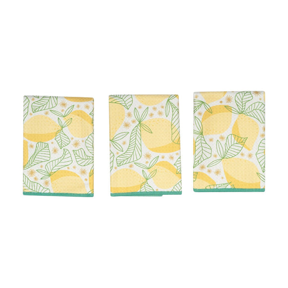Lemon Sparkle - Mighty Mini Towel (Set of 3) Reversible