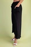 Black Wide Leg Pants With Pockets