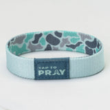 Tap To Pray® Wristband – River Rock Camo - Mint
