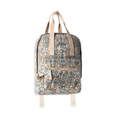 Myra Bag - Pine Meadow Cotton & Leather Crossbody Bag in Natural & Blue Floral