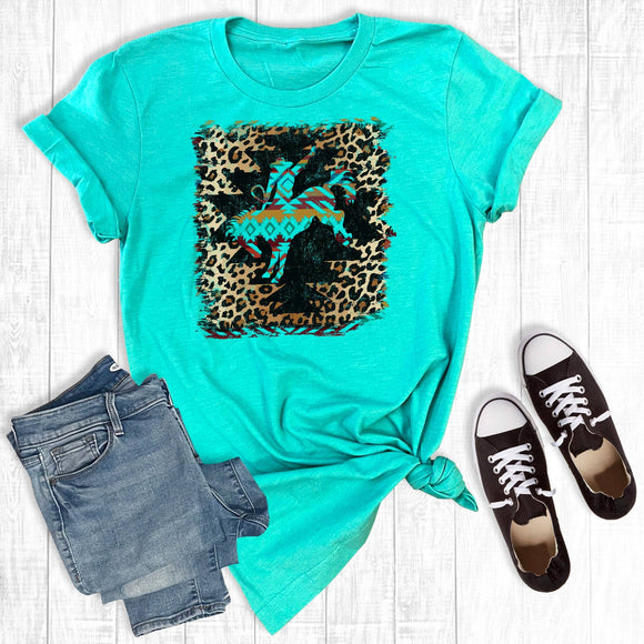 Leopard Aztec Bucking Horse