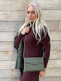 Liz Soto Handbags - Lexi 3318 cross body with wristlet: Coffee