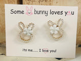 Pearl Bunny Earrings