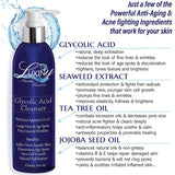 Luxiny Products - Luxurious Bath and Body - Face Wash |with Natural Glycolic Acid | Aloe | Exfoliating