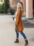 Waffle Knit Pocket Scarlet Cardigan - Plus