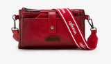 Wrangler Dual Zipper Red Crossbody Bag