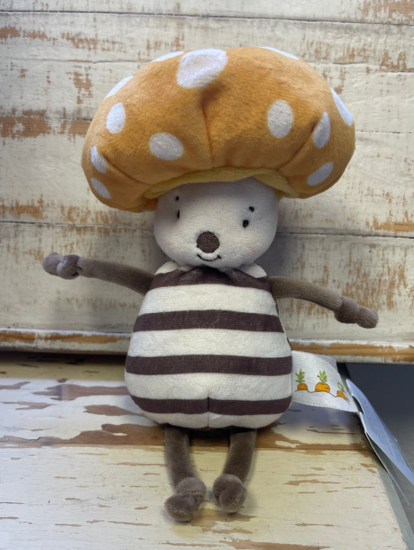 Yellow Top Mushroom Stuffed Animal