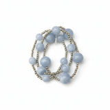 Blue Lace Agate Three Set Bracelet