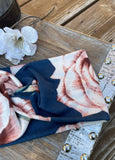 Floral wide twisted headband