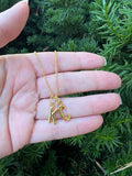 Gold KC Kansas City Hometown Necklace Chiefs Game Day