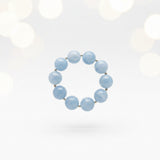 Big Beaded Blue Lace Agate Bracelet