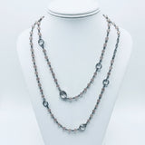 Crystal Light Pink Bead Necklace