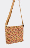 Crossbody Cork Tote Bag With Back Zipper Pocket
