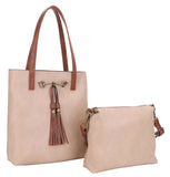 Jane 3272 two in one tote: Burgundy / Vegan leather / Two in one tote