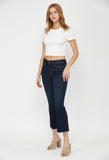 Mid Rise Boot Cut Crop