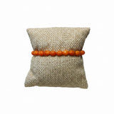 Orange Beaded Bracelet