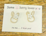 Pearl Bunny Earrings