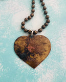 Big Antique Heart Necklace