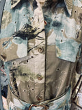 Sage Blue Dress with Belt Entro Small