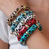 SALE Leopard Print Acrylic Bracelet