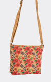 Crossbody Cork Tote Bag With Back Zipper Pocket