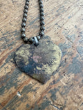 Big Antique Heart Necklace