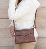Lexi 3318 cross body with wristlet: Coffee