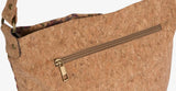 Crossbody Cork Tote Bag With Back Zipper Pocket