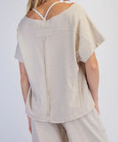 Cotton Sand Short Sleeve Tee