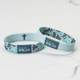 Tap To Pray® Wristband – River Rock Camo - Mint