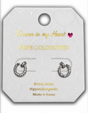 Mini CZ Nail Post Earrings