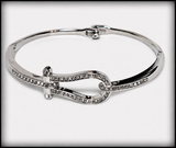 Crystal Loop Bangle Bracelet