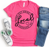 Custom Local Circle Shop Eat Drink Tee Andover Tee