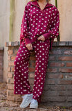 Mineral Washed Polka Dot Lounge Pants