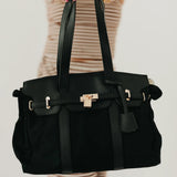 Cadence Canvas and Vegan Leather Tote