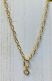 Lola Charm Necklace Gold