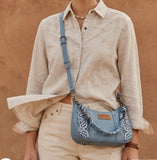 Wrangler Desert Paisley Red-Pink- Blue Shoulder Bag